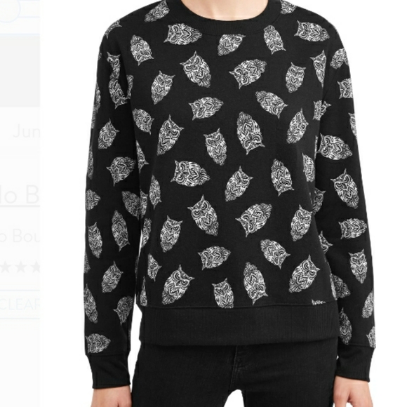 NWT NOBO Jr Plus Plush Teddy Bear Crew OWL Sweater - Picture 1 of 6